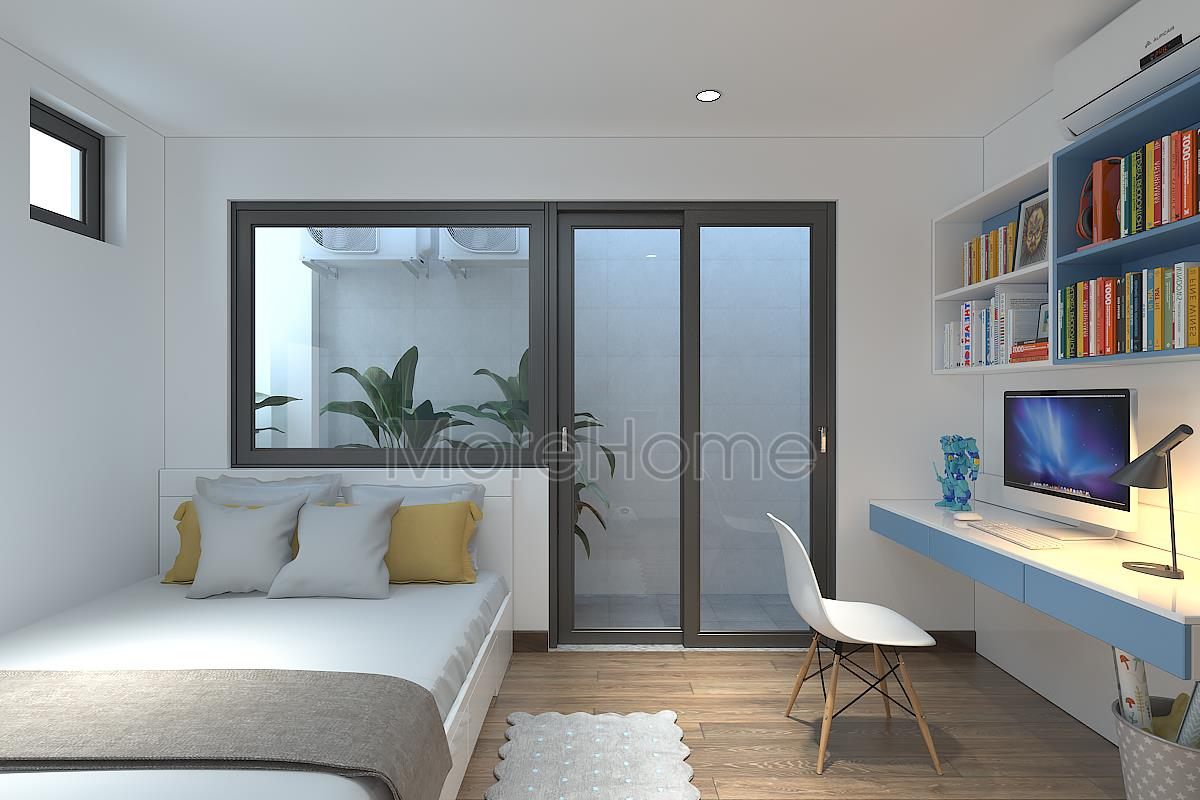 Thiết kế nội thất phòng ngủ nhà ống An Dương Tây Hồ 